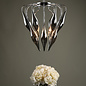 Suki - Tulip Ultra Modern Feature Chandelier - Smoked Glass