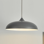 Kayleb - Graphite Grey Dome Pendant Light