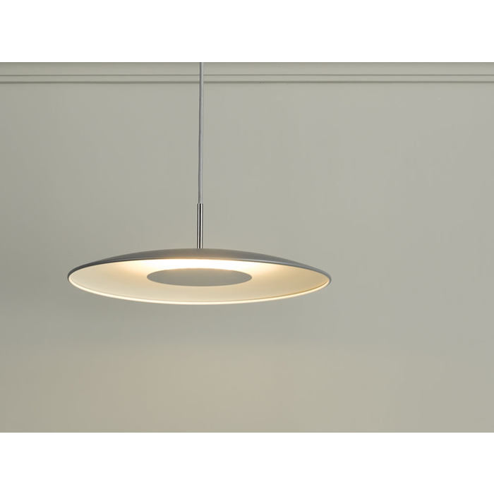 Enzo - Super Sleek LED Modern Scandi Pendant - Matte Grey