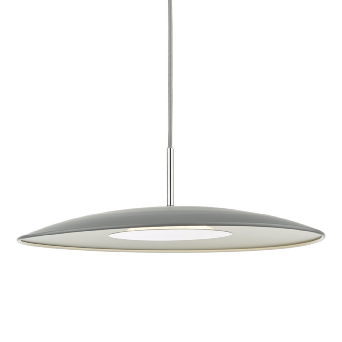 Enzo - Super Sleek LED Modern Scandi Pendant - Matte Grey