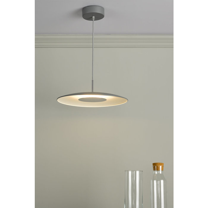 Enzo - Super Sleek LED Modern Scandi Pendant - Matte Grey