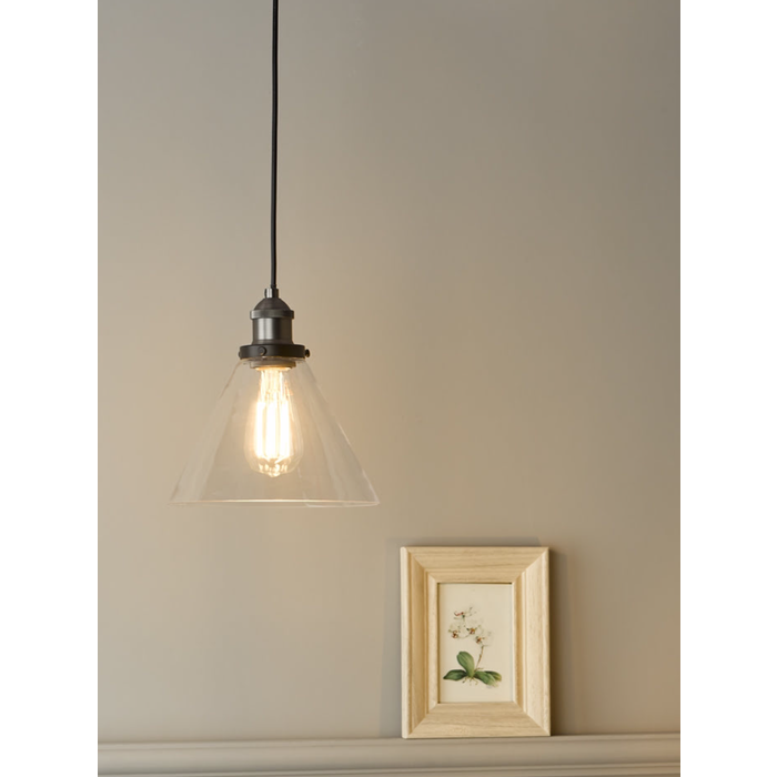 Magnus - Brushed Nickel & Glass Pendant Light