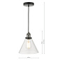 Magnus - Brushed Nickel & Glass Pendant Light