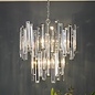 Katie - Modern Art Deco Tiered Clear Crystal Chandelier - Polished Chrome