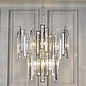 Katie - Modern Art Deco Tiered Clear Crystal Chandelier - Polished Chrome