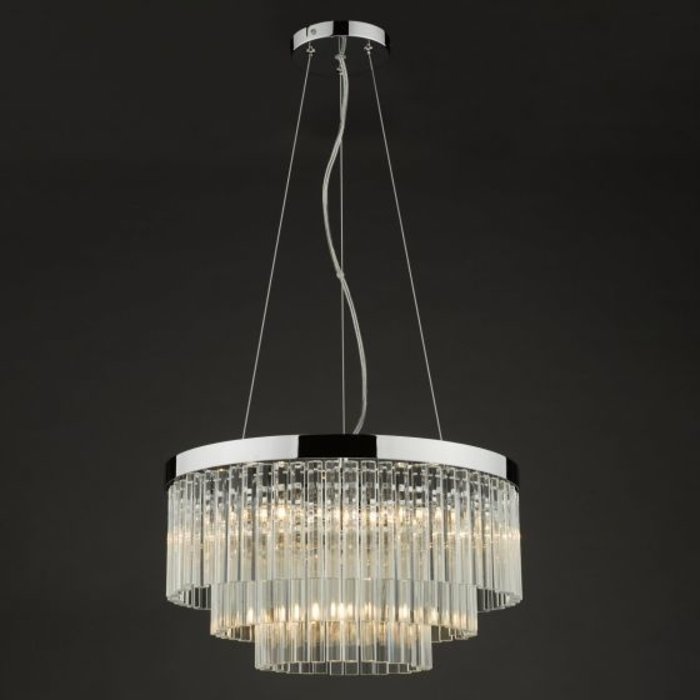 Giovanni - Tiered Crystal Art Deco Feature Pendant Light