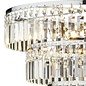 Erte - Semi Flush Art Deco Crystal Chandelier