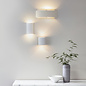 Juni - Modern White Plaster Up & Down Wall Light