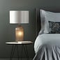 Pamplona - Dual Source Grey Glass Table Lamp