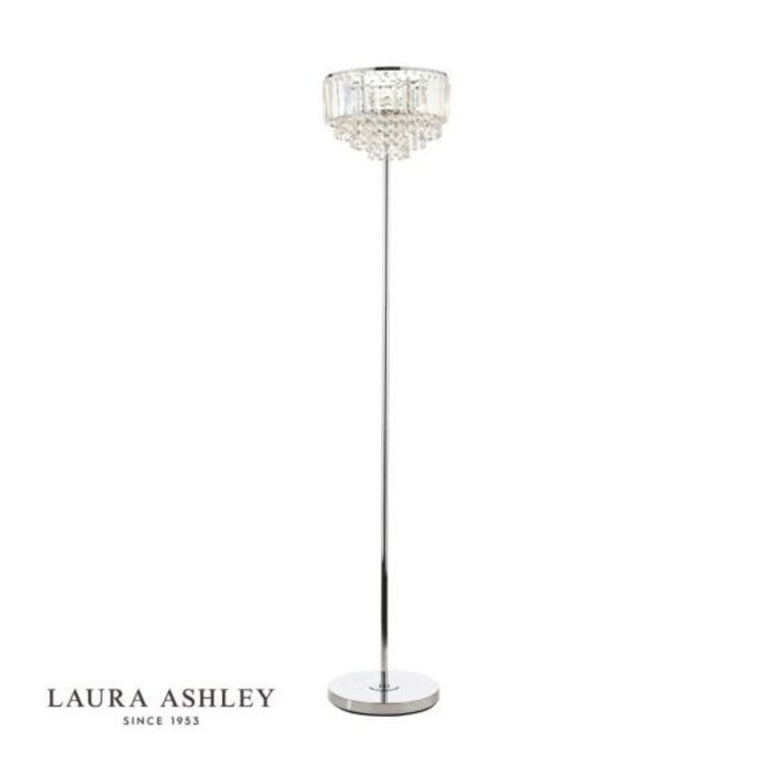 Vienna - Crystal Fountain Floor Lamp - Laura Ashley