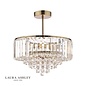 Vienna - Crystal & Brass Semi Flush Fountain Feature Ceiling Light - 3 Light - Laura Ashley