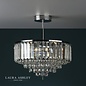 Vienna - Crystal & Chrome Semi Flush Fountain Feature Ceiling Light - 3 Light - Laura Ashley