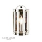 Harrington - Half Moon Lantern Wall Light - Polished Nickel - Laura Ashley