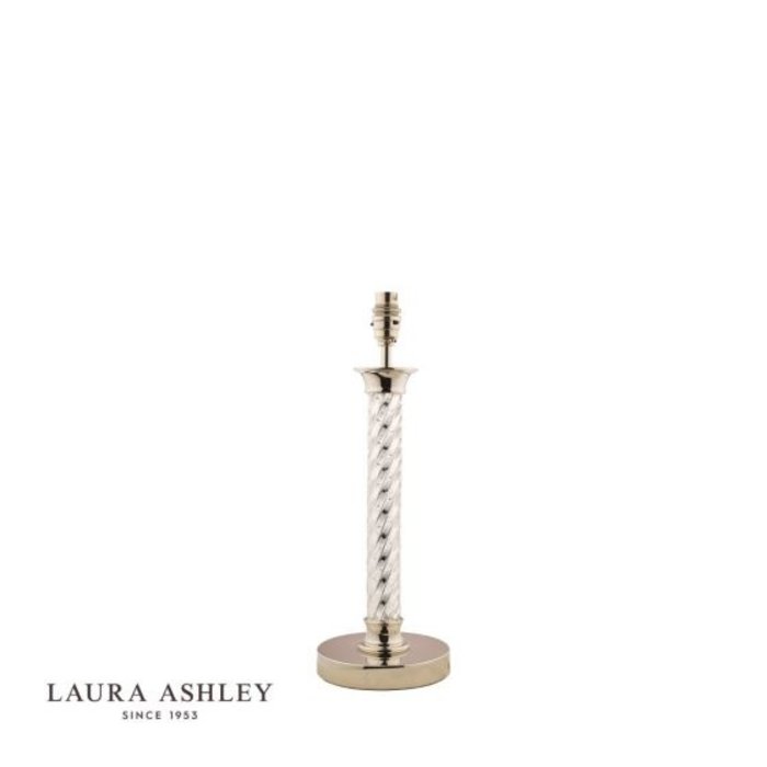 Louis - Twisted Glass Column Table Lamp - Base - Laura Ashley