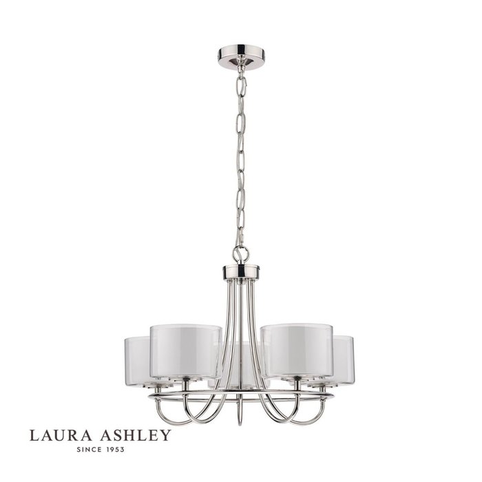 Southwell - Modern Elegant 5 Light Chandelier - Laura Ashley