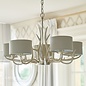 Mulroy- Antler 5 Light Chandelier with Shades - Laura Ashley