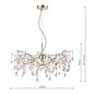 Willow - Crystal Raindrop Feature Ceiling Light - Laura Ashley