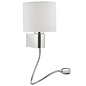 Seigno - LED Dual Light Bedside Reader Wall Light - Polished Chrome