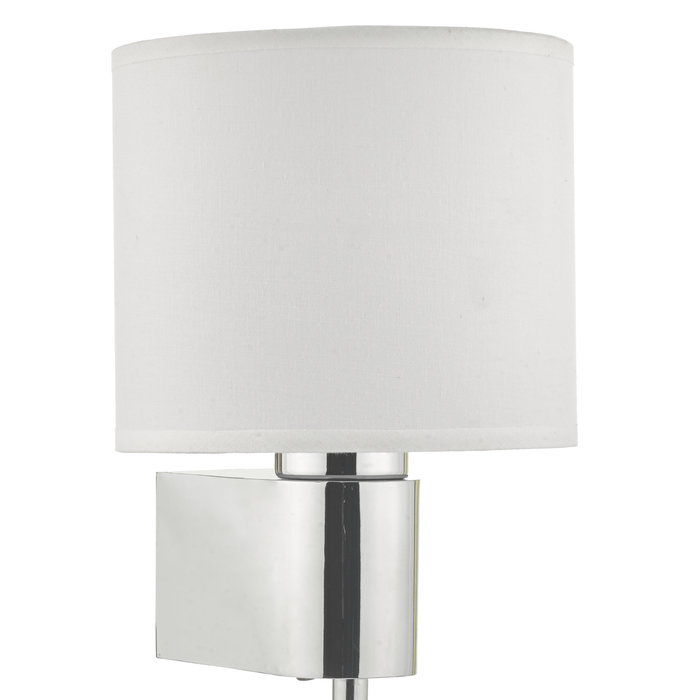 Seigno - LED Dual Light Bedside Reader Wall Light - Polished Chrome