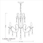 Charlotte - 5 light Waterfall Crystal Chandelier - Laura Ashley