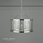 Harrington - Polished Nickel 5 Light Drum Lantern Ceiling Light - Laura Ashley