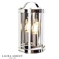 Harrington - Half Moon Lantern Wall Light - Polished Nickel - Laura Ashley