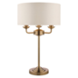 Sorrento - Chandelier Table Lamp - Ivory & Brass - Laura Ashley