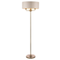 Sorrento - Drum Chandelier Floor Lamp - Ivory & Brass - Laura Ashley