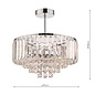 Vienna - Crystal & Chrome Semi Flush Fountain Feature Ceiling Light - 3 Light - Laura Ashley