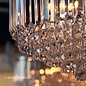 Vienna - Crystal & Chrome Semi Flush Fountain Feature Ceiling Light - 3 Light - Laura Ashley