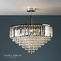 Vienna - Crystal & Chrome Semi Flush Fountain Feature Ceiling Light - 5 Light - Laura Ashley