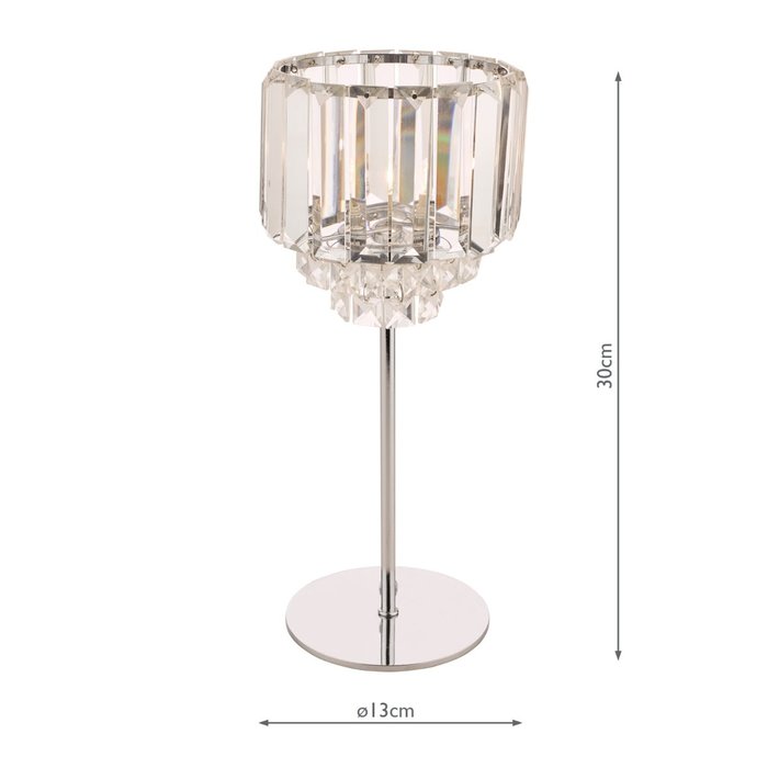 Vienna - Art Deco Crystal Table Lamp - Laura Ashley