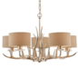 Mulroy- Antler 5 Light Chandelier with Shades - Laura Ashley