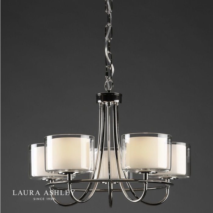 Southwell - Modern Elegant 5 Light Chandelier - Laura Ashley