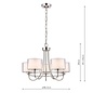 Southwell - Modern Elegant 5 Light Chandelier - Laura Ashley