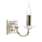 Carson - Cut Glass Classic Single Wall Light - Polished Nickel - Laura Ashley