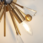 Penistone - Aged Brass and Black Nickel Starburst  Wall Light