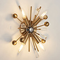 Penistone - Aged Brass and Black Nickel Starburst  Wall Light