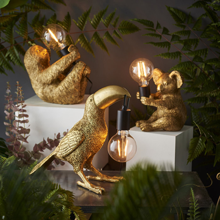 Noah - Vintage Gold Koala Bear Table Lamp