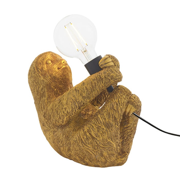 Larry - Vintage Gold Sloth Table Light