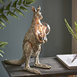 Skippy - Vintage Silver Kangaroo Table Light