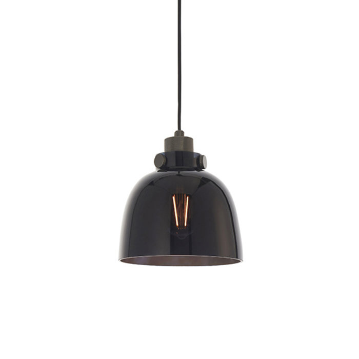 Stafford - Blacked Glass Industrial Pendant