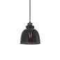 Stafford - Blacked Glass Industrial Pendant