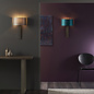 Flamborough - Luxury Modern Bronze Wall Light with Mink Shade