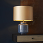 Marine - Luxury Cobalt Glass Table Light with Gold Shade