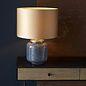 Marine - Luxury Cobalt Glass Table Light with Gold Shade