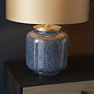 Marine - Luxury Cobalt Glass Table Light with Gold Shade