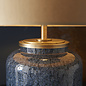 Marine - Luxury Cobalt Glass Table Light with Gold Shade