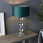 Mount - Three Sphere Crystal Glass Table Lamp Base