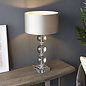 Mount - Three Sphere Crystal Glass Table Lamp Base